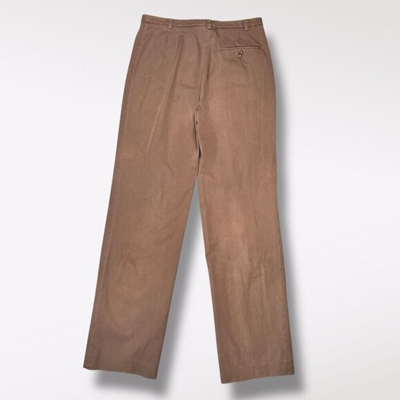 Banana Republic High Rise Stretch Cotton Pants Brown Size 8 Long (Flawed) - Picture 6 of 10